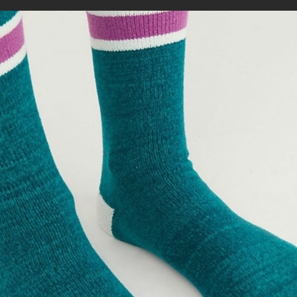 Free People Peacock Combo Cozy Socks - NWT - Picture 2 of 8